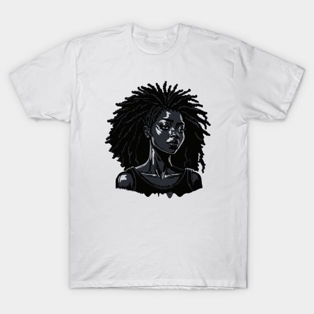 Afro black women Afro TShirt TeePublic